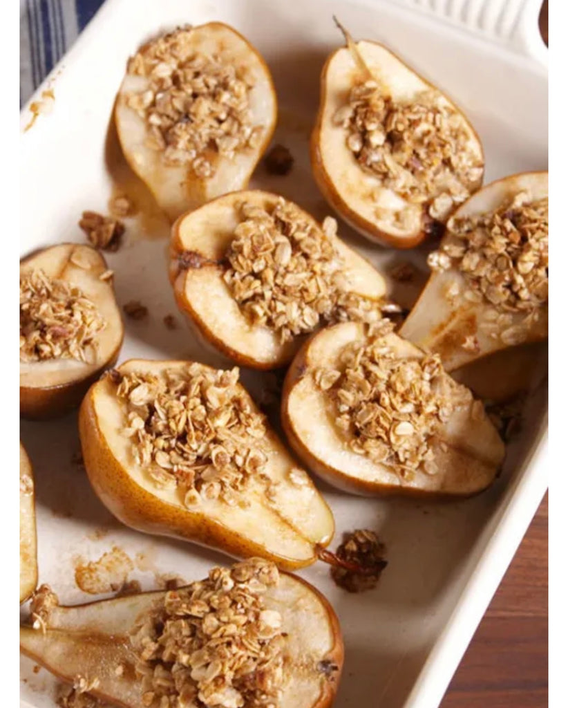Baked Pears with Granola